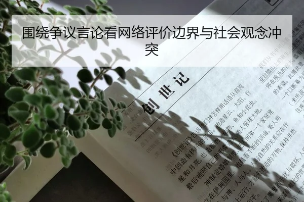 围绕争议言论看网络评价边界与社会观念冲突